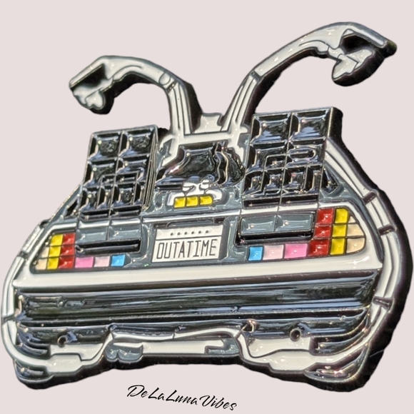 3/$12  NEW Back to the Future Movie Enamel Pin. DeLorean Automobile - Picture 1 of 3
